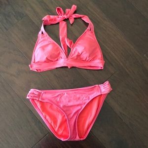 Coral bikini set
